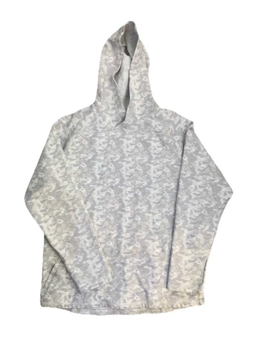Mizzen + Main Hoodie Mens M Proflex Golf Hoodie Gray Camo Pullover Performance
